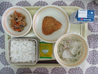 5月28日の学校給食(中学校献立)
