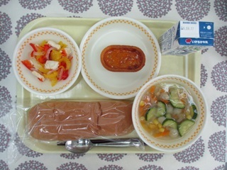 6月9日の学校給食(中学校献立)