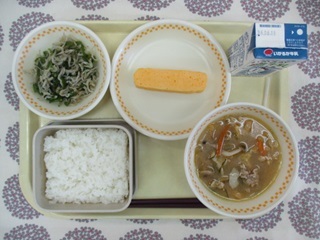 6月10日の学校給食(中学校献立)