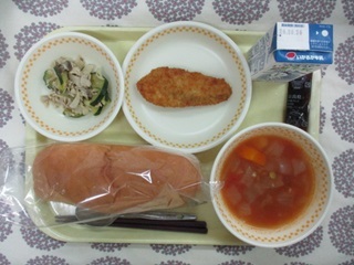 6月18日の学校給食(中学校献立)
