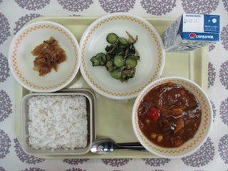 7月10日の学校給食(中学校献立)