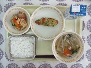 7月13日の学校給食(中学校献立)