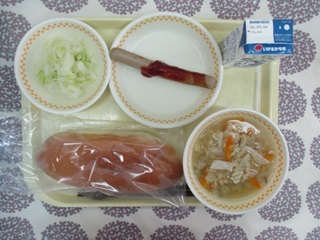 8月27日の学校給食（中学校献立）