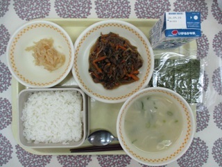 9月2日の学校給食（中学校献立）