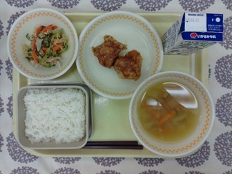 10月5日の学校給食(中学校献立)