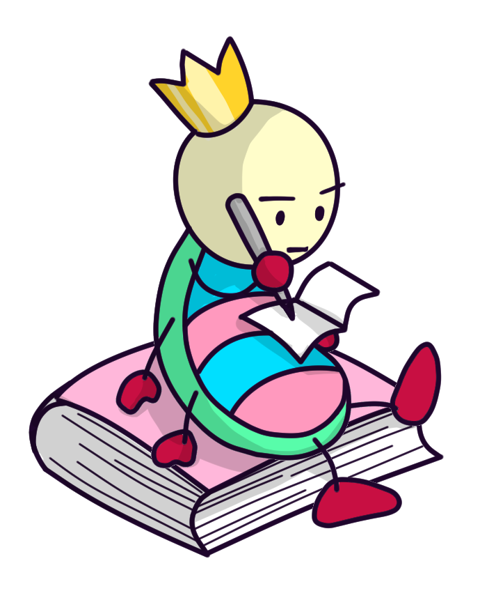 生駒ビブリオ倶楽部キャラクターほんのむしくん