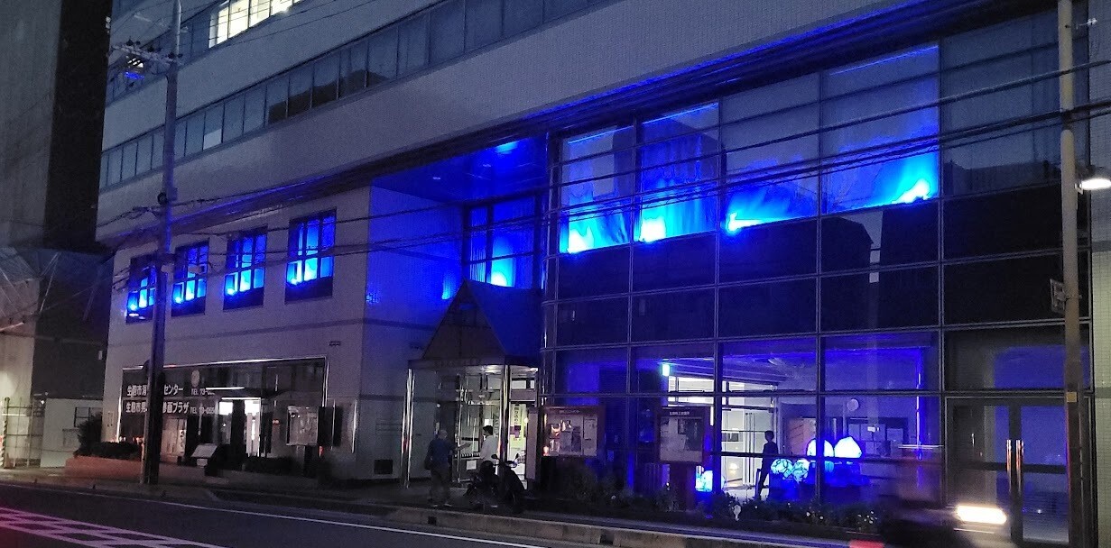 過去のライトアップの様子 (場所はコミュニティセンター)