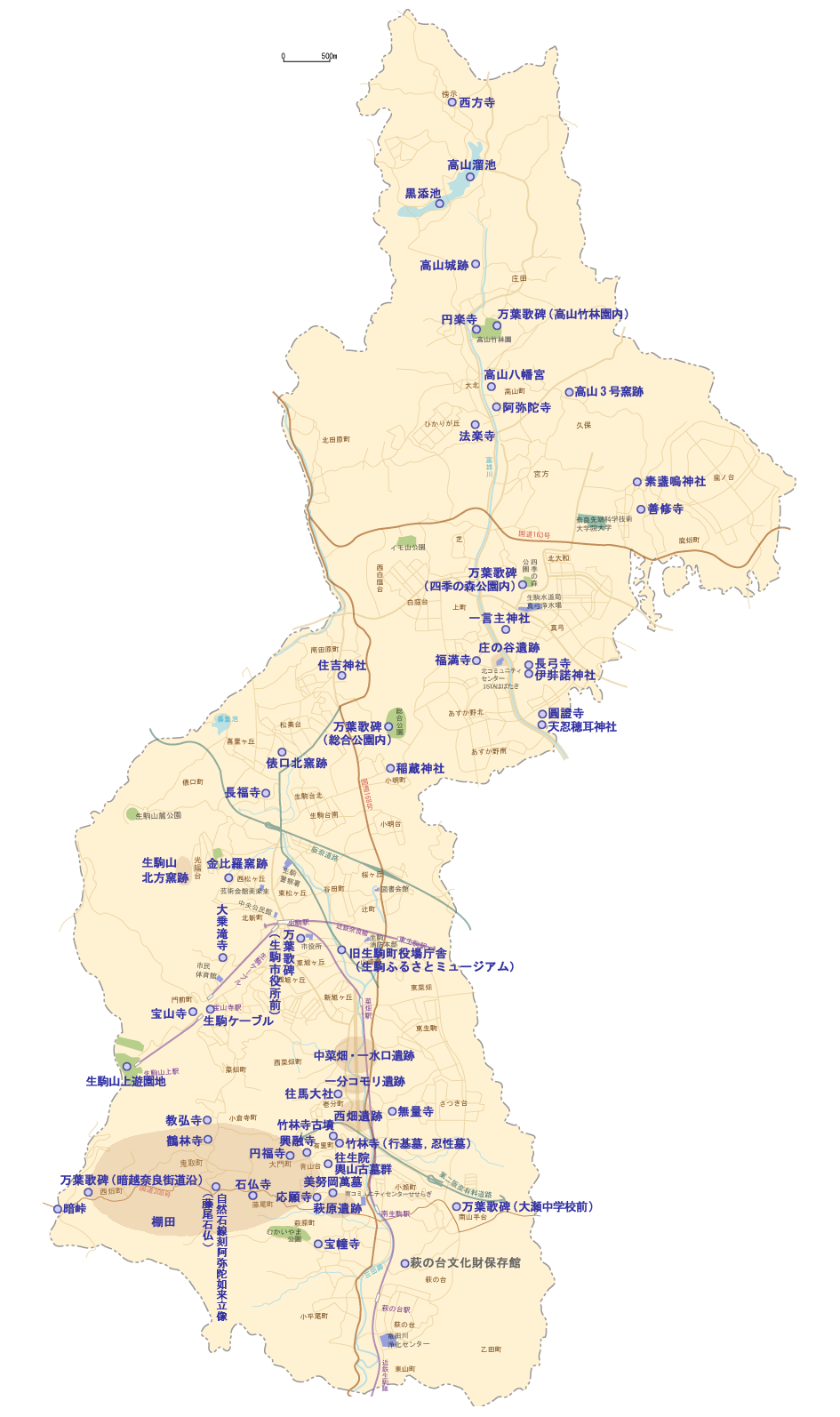 生駒市地図から探す 生駒市デジタルミュージアム