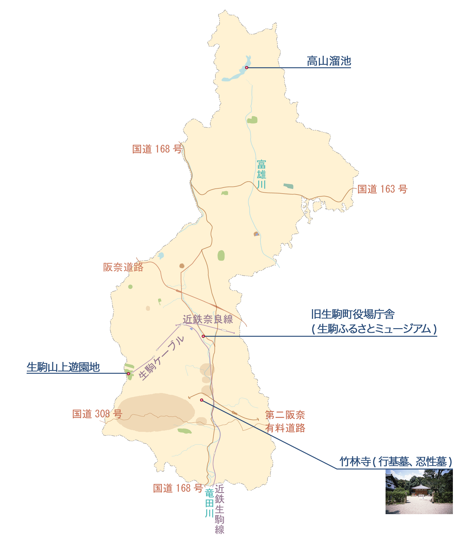 昭和時代の文化財の地図