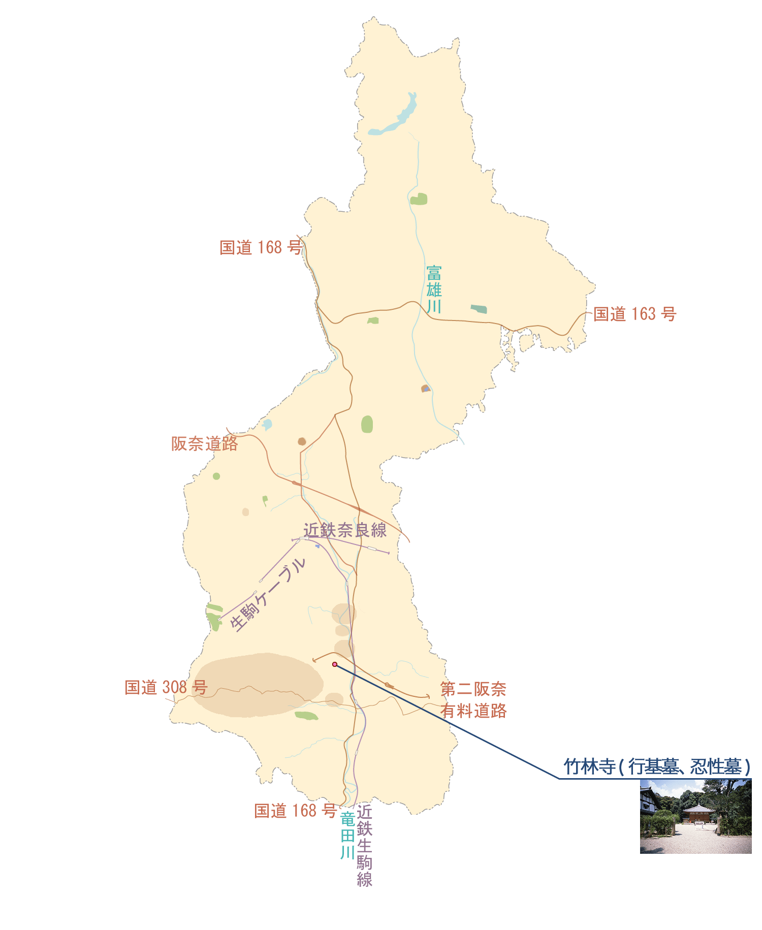 記念物・史跡の地図