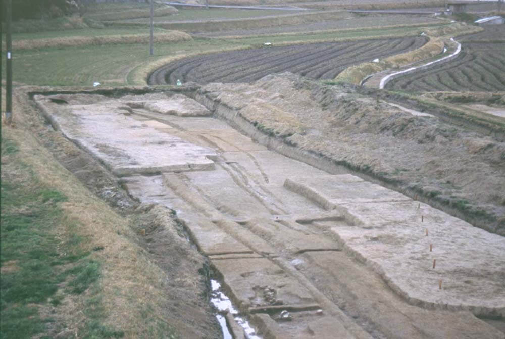 C区土坑と素堀溝