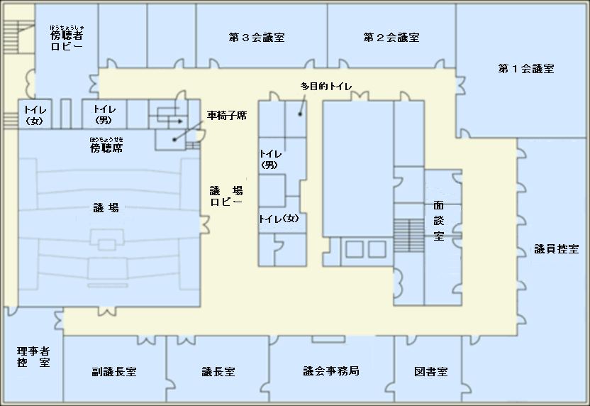 議会棟(平面図)