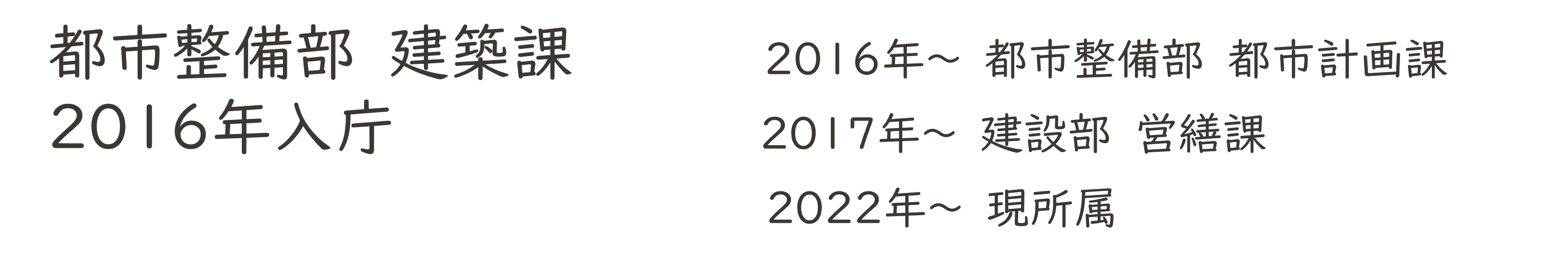 経歴（建築）