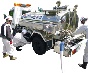 加圧式給水タンク車の写真